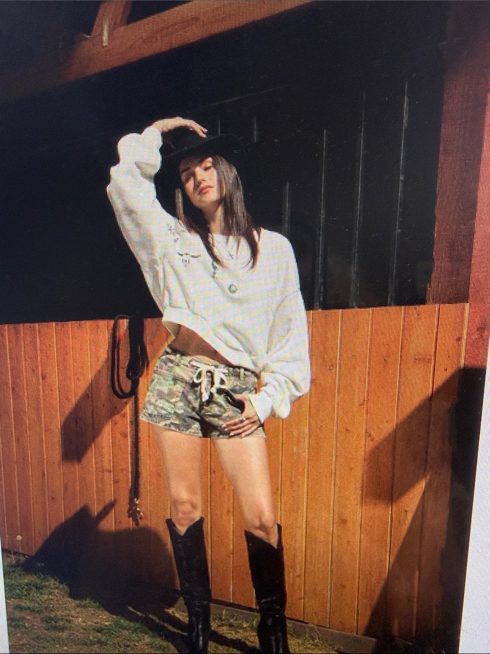 New Cali1850 Y2K Camo Cargo Daisy Dukes Sexy Mini Shortys Bold Lace Up Tie 9